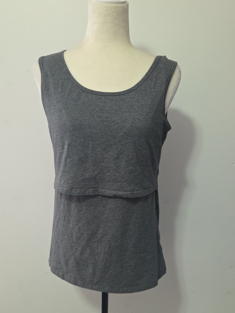 Bearsland Gray Layered Nursing Tank